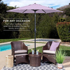 Best Choice Products 7.5ft Heavy-Duty Round Outdoor Market Table Patio Umbrella - Image 3