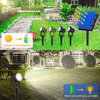 T-SUNUS Christmas Solar Garden Spotlight White Outdoor, 4-in-1 Spot Lights - Image 2