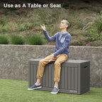 EAST OAK 60 Gallon Deck Box, Outdoor Storage Box - Image 8