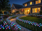 Solar Garden Rose Lights by FANCYPOP, 2 Pack Most Realistic 12 LED Flower Stake - Image 5