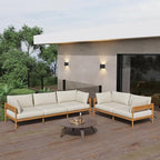 Acanva Modern Outdoor Patio Furniture Set, All-Weather Aluminium Conversation - Image 6
