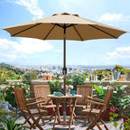 Blissun 9' Outdoor Patio Umbrella, Outdoor Table Umbrella, Yard Umbrella - Image 6