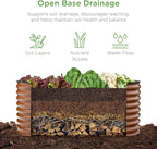Best Choice Products 4x2x2ft Outdoor Metal Raised Garden Bed, Oval Deep Root - Image 3
