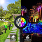 T-SUNUS RGB Solar Landscape Spotlights Christmas, Color Changing Spot Lights - Image 6