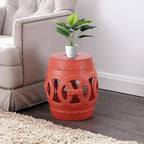 JONATHAN Y TBL1022G Lucky Coins 16" Chinese Ceramic Drum Indoor/Outdoor Garden - Image 6