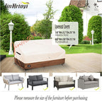 JinHrtoyi 2-Seater Patio Loveseat Cover, 58Wx32Dx31H inches Outdoor Furniture - Image 6