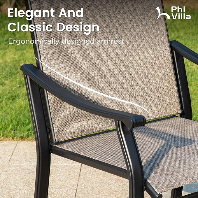 PHI VILLA Patio Dining Table and Chairs - Image 3