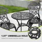 NUU GARDEN 3 Pieces Patio Bistro Set, Outdoor Bistro Set - Image 7