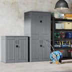 EHHLY Heavy Duty Small Storage Cabinet Outdoor Weatherproof, 14 Cuft Garage - Image 5