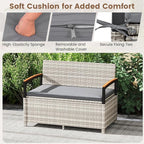Tangkula 46 Gallon Outdoor Bench - Image 5