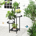 4 Tier Plant Stand Outdoor Indoor, Metal Flower Shelf Display Holder - Image 9
