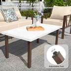 Outdoor Patio Furniture Set, 4 Pieces Metal Patio Furniture Set - Image 5