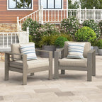 Wisteria Lane 2-Piece Patio Sofa Set, Metal Outdoor Armchair - Image 2