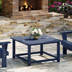 WestinTrends Malibu Low Outdoor HDPE Square Patio Coffee Table by WestinTrends
