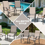 NUU GARDEN 7-Piece Outdoor Dining Table Set, All Weather Table - Image 6