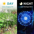 JJGoo Solar Firework Lights, 2 Pack 120 LEDs 2 Lighting Modes Solar Garden - Image 8