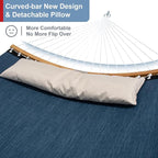 2 Person Hammock with Stand Included, Quick Dry Hammock with Curved Spreader - Image 4