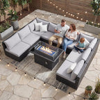NICESOUL 29.3'' High Back Outdoor Patio Furniture Set by NICESOUL