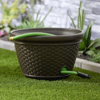 Suncast 3 Pack Decorative Wicker Garden Hose Holder Pot - Image 8