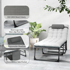 Outsunny Chaise Lounge Chair Outdoor Set of 2, 5-Position Adjustable Outdoor - Image 7