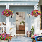 Artificial Faux Hanging Plants Flowers Basket - Image 7