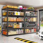 REIBII 2400LBS Storage Shelves 5 Tier Garage Shelving Heavy Duty, Adjustable - Image 7