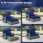 HAPPYGRILL Patio Rattan Wicker Daybed - Image 4