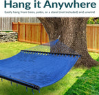 Sunnydaze Soft-Spun Polyester Rope Double Hammock - Image 4