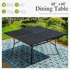 Sophia and William Swivel Outdoor Patio Dining Set - Image 5