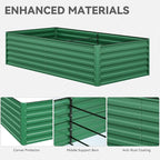 YITAHOME 8x4x2ft Large Raised Garden Bed Kit, Galvanized Metal Planter Box - Image 5