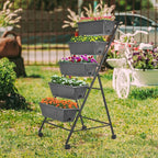 GENMOUS 5 Tier Raised Garden Bed Tall 45FT Vertical Elevated Garden Planter - Image 8