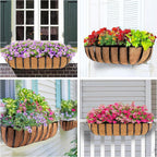 HFHOME 30" Window Box Deck Railing Planter - Image 5