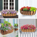 HFHOME 4 Pcs 24" Window Box Deck Railing Planter - Image 5