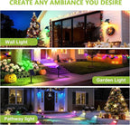 DAMINY Color Changing Solar Spot Lights 9 Lighting Modes, Outdoor Waterproof - Image 7