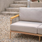 Acanva Modern All-Weather Aluminum Outdoor Patio Sofa - Image 11