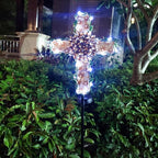 38inch Cross Garden Solar Lights Outdoor Decorative - Image 5