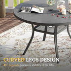 VICLLAX 47.2" Outdoor Round Patio Table - Image 4