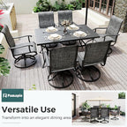 7-Piece Outdoor Dining Set, Patio Furniture Set - Image 5