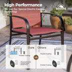 5 Piece Patio Dining Set for 4, Outdoor Table and Chairs Set for Lawn, Backyard - Image 5