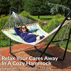 Sunnydaze Quilted Outdoor Hammock - Image 4