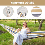 SUNCREAT 2 Person Hammock with Stand, Heavy Duty Free Standing Hammock with - Image 3