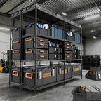 4 Tiers Storage Shelves Load 1200LBS, Metal Shelving Wire Metal Shelving Unit - Image 2