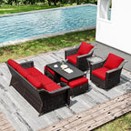 Joyside Wicker Patio Furniture Sets, 7 Pieces Upgraded Large Size Outdoor - Image 6