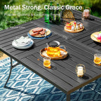 PHI VILLA Large Outdoor Square Dining Table - Image 7