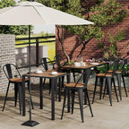 Outdoor Metal Bar Stools Set of 4, 24 inch Barstools Counter Height Bar Stool - Image 2
