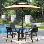 PHI VILLA 5 Pieces Outdoor Dining Set by PHIVILLAThepioneerofcomfortablehouseholdsupplies