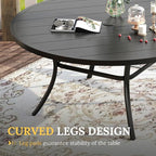 VICLLAX 50" Outdoor Round Patio Table - Image 6