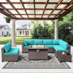 ALAULM 10 Pieces Outdoor Patio Furniture Set - Image 6