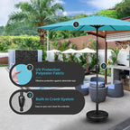 Simple Deluxe 9' Patio Umbrella Outdoor Table Market Yard Umbrella - Image 2