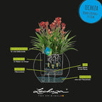 Lechuza Puro Color 20 White, Self-Watering Small Indoor Planter, D7.9 H6.3 in - Image 5